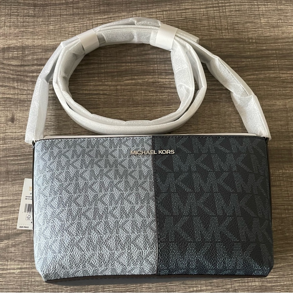 Michael Kors Black and Gray Crossbody Bag NWT $59